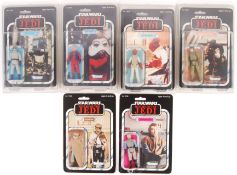 COLLECTION OF RECARDED STAR WARS ACTION FIGURES