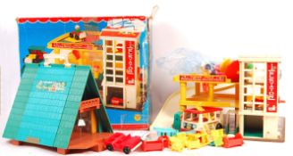 COLLECTION OF ORIGINAL VINTAGE FISHER PRICE TOYS