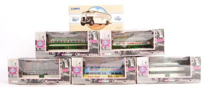 ASSORTED CORGI OMNIBUS SERIES SCALE DIECAST MODEL TRAMS