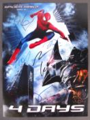 THE AMAZING SPIDER-MAN 2 - RARE SIGNED CAST PHOTOGRAPH