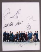 FANTASTIC BEASTS - AUTOGRAPHED CAST POSTER - REDMAYNE, LAW ETC