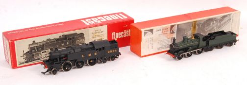 TWO ORIGINAL VINTAGE WHITE METAL KIT BUILT TRAIN ENGINES