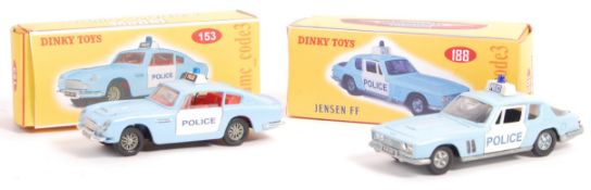 TWO ADMC CODE 3 DIECAST MODEL POLICE CARS - ASTON & JENSEN