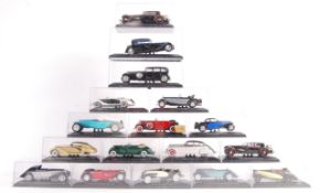COLLECTION OF CASED 1/43 SCALE DIECAST MODELS
