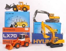 ASSORTED SCALE DIECAST MODEL CONSTRUCTION VEHICLES