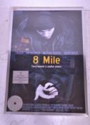 A framed 8 mile cinema poster + Cd collectable being limited edition 57 / 500. Set within