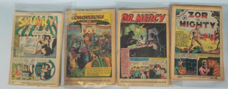 COMICS by Century Publication Comics of Canada (Superior Publications). Four 1950's titles: Skunky