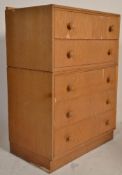 A Meredew 1960's retro vintage golden oak chest ha
