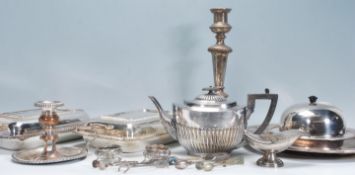 A mixed group of silver plate items dating from the early 20th Century to include a silverplate