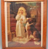 A vintage Pears soap advertising print depicting a