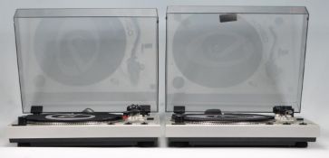 Hi-Fi - A matching pair of record player turntables / DJ record decks by Gemini. Model XL-120 both