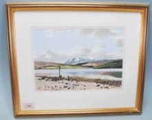 A set of 3 mid century oil on canvas landscape study paintings of Swiss mountain scenes being signed