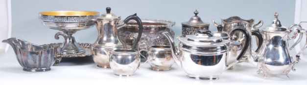 A good collection of various silverplate items dating from the early 20th Century to include a heavy