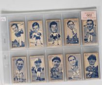 A set of vintage cigarette trade cards / slides Carreras TURF, 50 sports series, complete set of