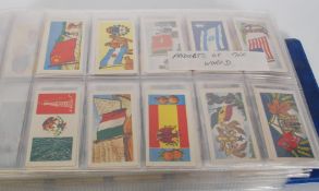 An album of vintage confectionery sweet trade cards mostly Sweetule in full sets. Complete sets