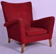 Howard Keith - A retro vintage 20th Century wingback easy / lounge chair / armchair. The chair