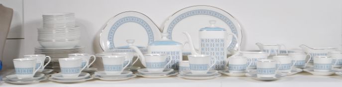 An extensive Royal Doulton bone China service in the Counterpoint pattern, consisting of coffee