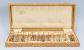 A set of Art Deco silver plated knife rests by Der