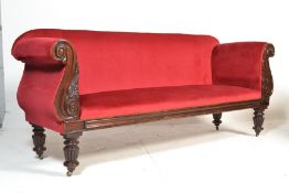 A 19th Century Victorian mahogany carved framed do