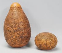 Two vintage mid 20th Century tourist ware African