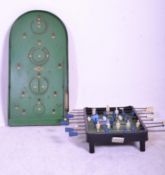 A vintage mid 20th Century 1950's bagatelle / pinball games board of domed form retaining original