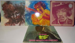 A group of four Vinyl long play LP record albums by Jimi Hendrix to include 'The Cry Of Love', '