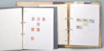 A good collection of two 19th century and later stamp albums to include Great British stamps to