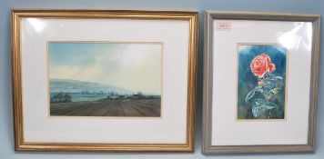 Anne Cherry MA RCA (20th Century) - A 20th Century watercolour painting on paper depicting a