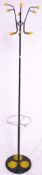 A vintage 20th Century sputnik hall coat stand having a central tubular column centre with