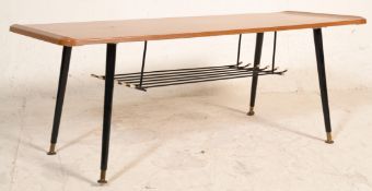 A retro 20th Century Formwood Formica topped 1970's coffee table of rectangular form having an