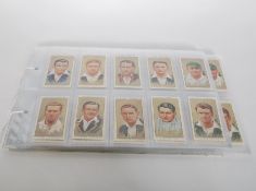A good collection of John Player & Sons Cricketers cigarette pictures- cards to include full /