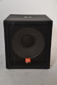 Hi - Fi - A large JBL MPro speaker model MP418S. Measures 61cm tall by 54cm wide and 60cm deep.