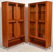 A pair of late 20th Century G-Plan teak wood tall