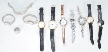 A group of 20th century vintage watches to include a Sekonda, Timex Indiglo, Quartz, CK,Dkny,