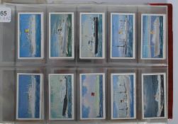 An album of vintage John Players cigarette trade cards in full sets to include Shipping, Aquarium