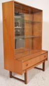 A vintage mid 20th Century 1960's / 1970's Turnidge teak wood bookcase side board unit having a