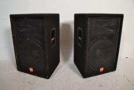 Hi - Fi - A large pair of JBL Sound Factor speakers Model SF15 having carrying handles to both sides