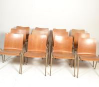 A set of six retro vintage 20th Century village ha