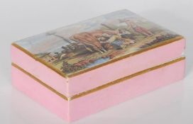 A 19th Century Victorian Pratt-ware lidded trinket