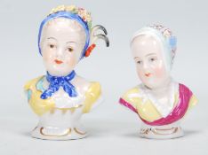 Two late 19th Century Continental Meissen style mi