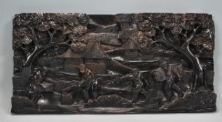 A believed early 20th century Asian carved hardwoo