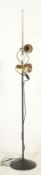 A retro 20th Century free standing twin spot lamp,
