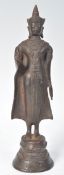 ANTIQUE TIBETAN BRONZE STATUE OF THE ABHAYA MUDRA