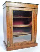 19TH CENTURY VICTORIAN WALNUT AND ORMOLU PIER CABINET