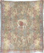 RARE 1930'S COLONIAL EXPOSITION 1931 PARIS TAPESTRY