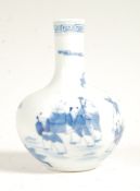19TH CENTURY CHINESE BLUE AND WHITE KANGXI MARK VASE