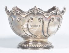 EARLY 20TH CENTURY HALLMARKED SILVER CHERUB BOWL