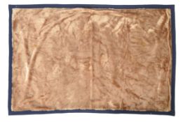 A FINE LADIES MID CENTURY COACHING LEG BLANKET WOOL LINED