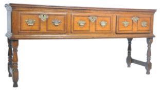 18TH CENTURY GEORGIAN OAK ENGLISH DRESSER BASE