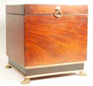 19TH CENTURY MAHOGANY WINE COOLER CELLARETTE